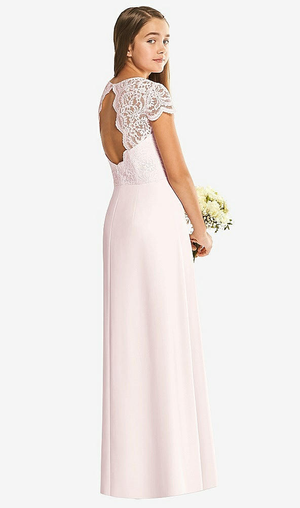 Back View - Blush Alfred Sung Junior Bridesmaid Dress JR546