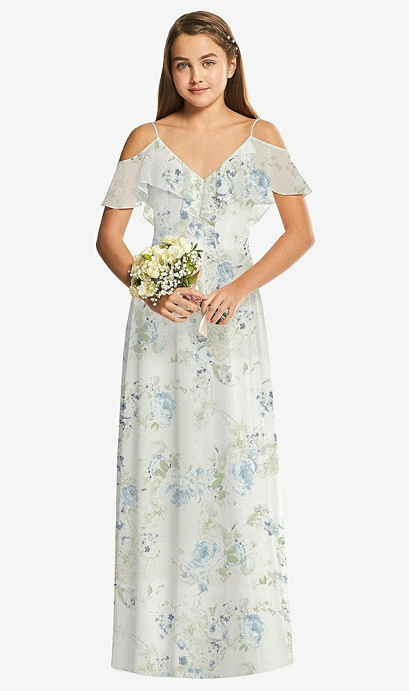 Front View - Bleu Garden Dessy Collection Junior Bridesmaid Dress JR548