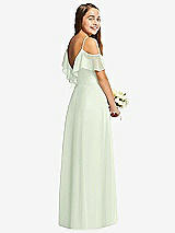 Rear View Thumbnail - Mint Green Dessy Collection Junior Bridesmaid Dress JR548