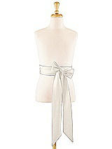 Front View Thumbnail - Ivory Satin Twill Flower Girl Sash
