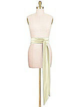 Front View Thumbnail - Butter Yellow Satin Twill Wedding Sash