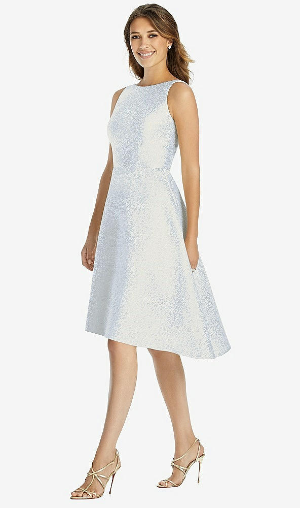 Front View - Cloudy Gold Dessy Bridesmaid Dress 3035