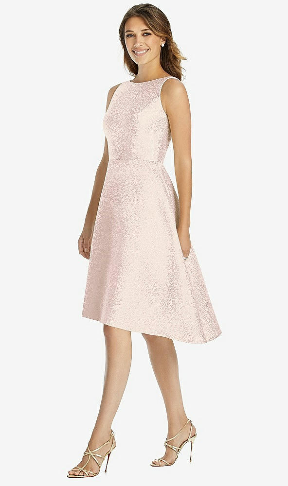Front View - Mauve Gold Dessy Bridesmaid Dress 3035