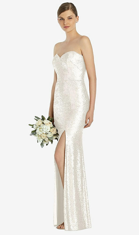 Front View - Ivory Dessy Bridesmaid Dress 3037