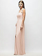 Alt View 2 Thumbnail - Cameo Tie-Shoulder Chiffon Maxi Dress with Front Slit
