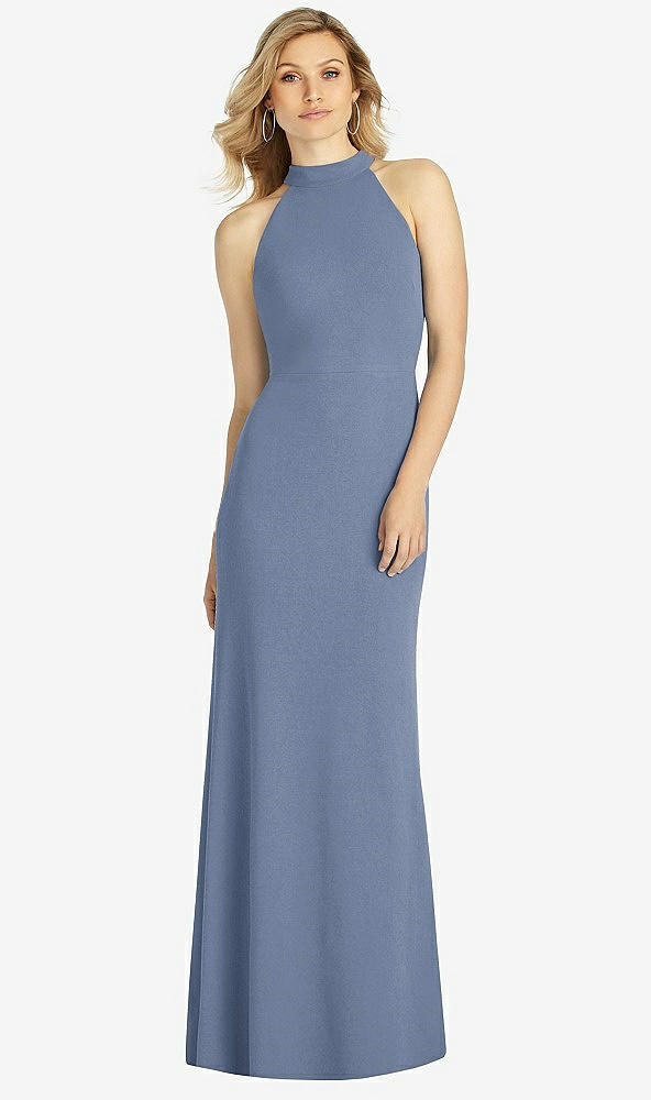 Front View - Larkspur Blue After Six Bridesmaid Dress 6807
