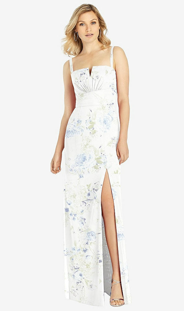 Front View - Bleu Garden After Six Bridesmaid Dress 6811
