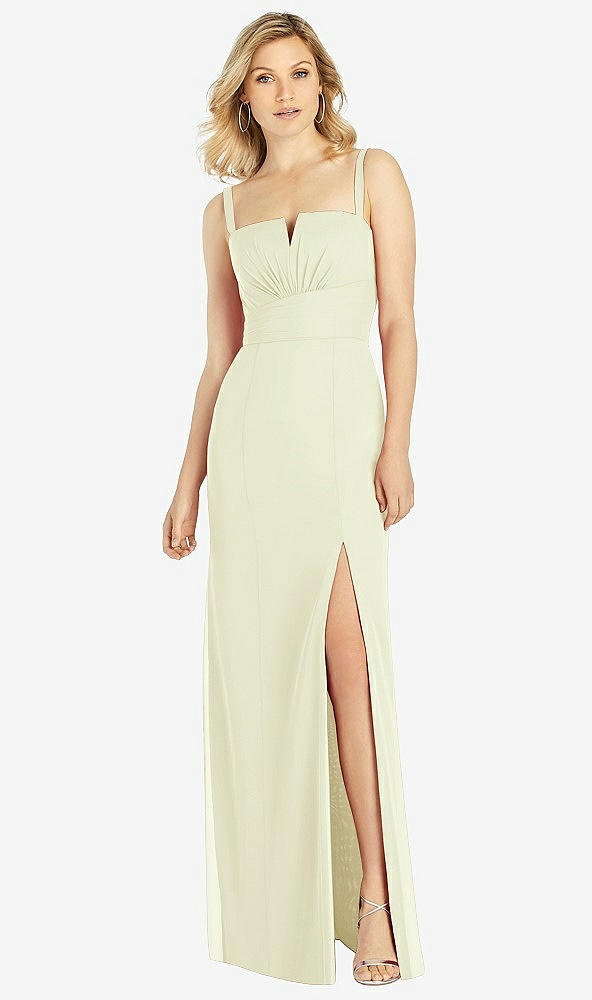 Front View - Butter Yellow After Six Bridesmaid Dress 6811