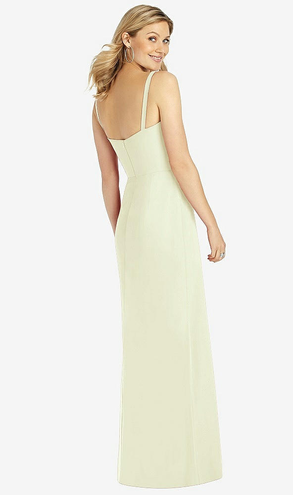 Back View - Butter Yellow After Six Bridesmaid Dress 6811