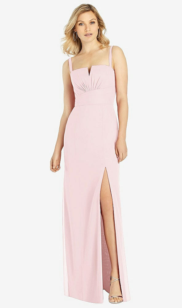 Front View - Ballet Pink After Six Bridesmaid Dress 6811