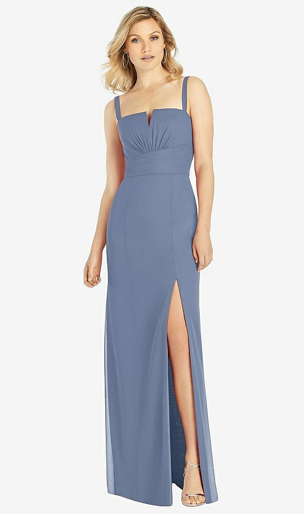 Front View - Larkspur Blue After Six Bridesmaid Dress 6811
