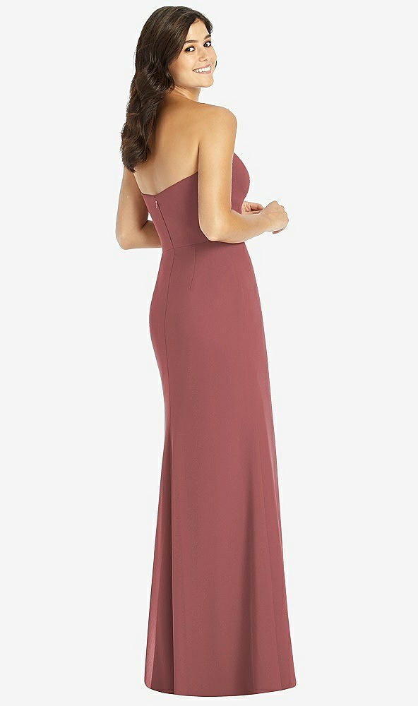 Back View - English Rose Sweetheart Strapless Mermaid Dress