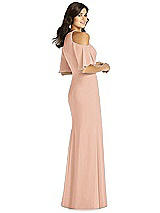Rear View Thumbnail - Pale Peach Thread Bridesmaid Style Dakota