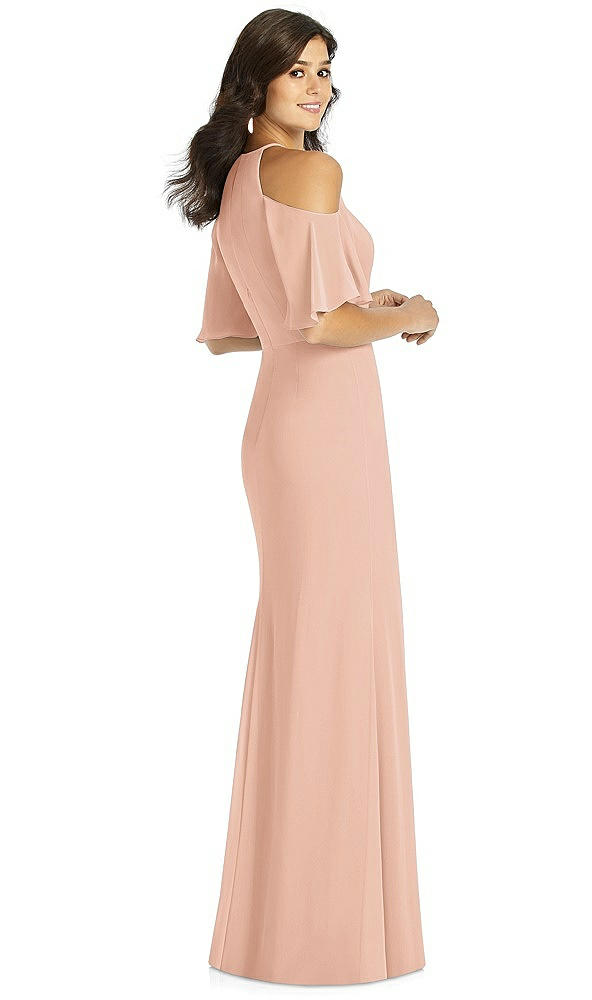 Back View - Pale Peach Thread Bridesmaid Style Dakota