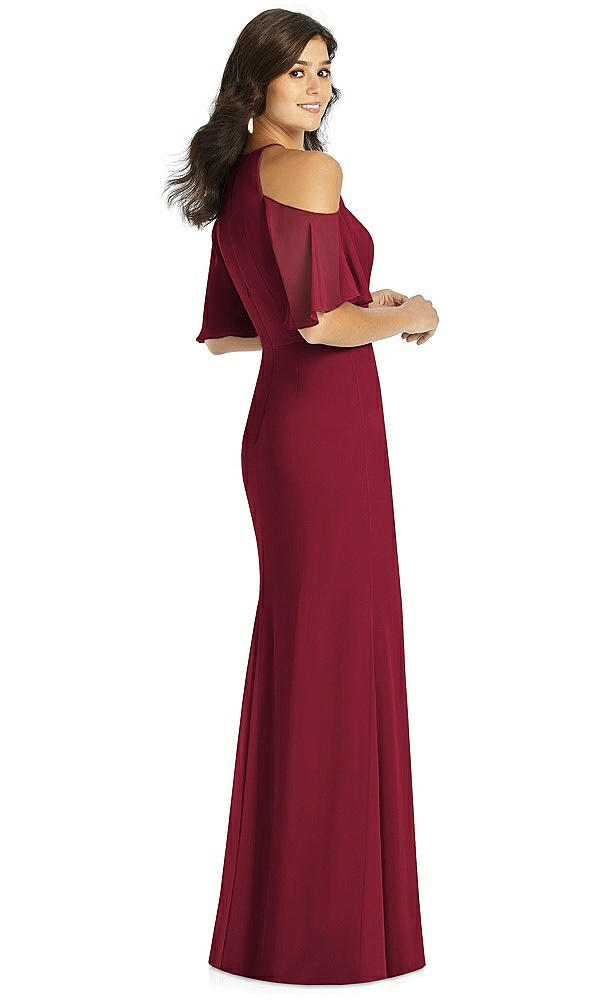 Back View - Burgundy Thread Bridesmaid Style Dakota