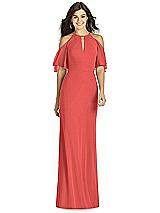 Front View Thumbnail - Perfect Coral Thread Bridesmaid Style Dakota