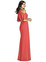 Rear View Thumbnail - Perfect Coral Thread Bridesmaid Style Dakota