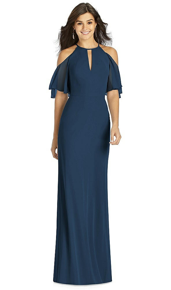 Front View - Sofia Blue Thread Bridesmaid Style Dakota