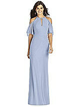 Front View Thumbnail - Sky Blue Thread Bridesmaid Style Dakota