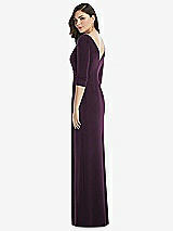 Rear View Thumbnail - Aubergine After Six Bridesmaid Dress 6813
