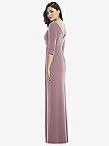 Rear View Thumbnail - Dusty Rose After Six Bridesmaid Dress 6813