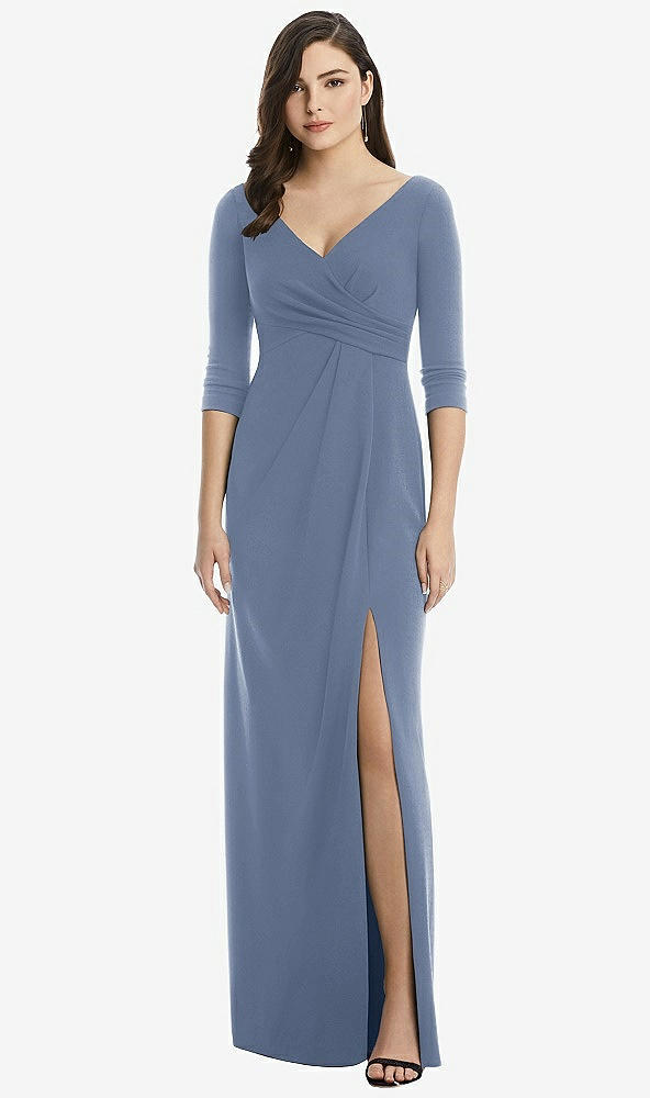 Front View - Larkspur Blue After Six Bridesmaid Dress 6813