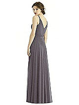 Rear View Thumbnail - Stormy Silver After Six Shimmer Bridesmaid Dress 1511LS
