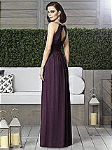 Rear View Thumbnail - Aubergine Silver Dessy Shimmer Bridesmaid Dress 2906LS