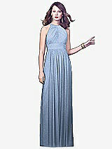 Front View Thumbnail - Cloudy Silver Dessy Shimmer Bridesmaid Dress 2918LS