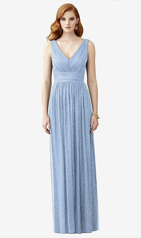 Front View - Cloudy Silver Dessy Shimmer Bridesmaid Dress 2955LS