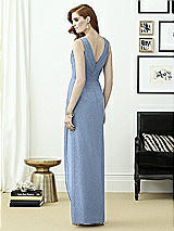 Rear View Thumbnail - Cloudy Silver Dessy Shimmer Bridesmaid Dress 2958LS