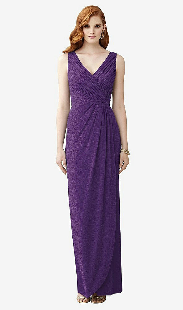 Front View - Majestic Gold Dessy Shimmer Bridesmaid Dress 2958LS