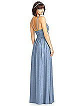 Rear View Thumbnail - Cloudy Silver Dessy Shimmer Bridesmaid Dress 2969LS