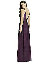 Rear View Thumbnail - Aubergine Silver Dessy Shimmer Bridesmaid Dress 2989LS