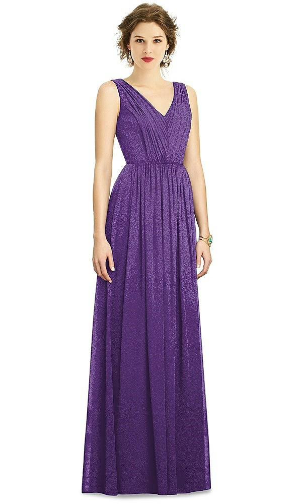 Front View - Majestic Gold Dessy Shimmer Bridesmaid Dress 3005LS