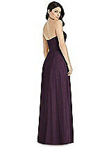 Rear View Thumbnail - Aubergine Silver Dessy Shimmer Bridesmaid Dress 3041LS