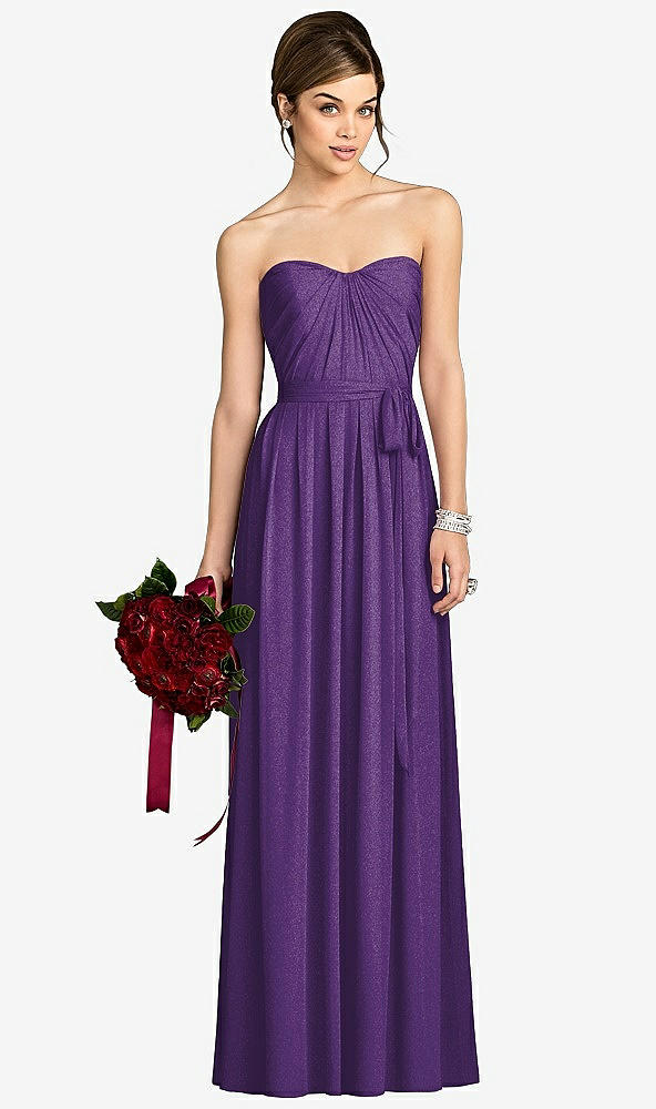 Front View - Majestic Gold After Six Shimmer Bridesmaid Dress 6678LS