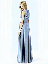 Rear View Thumbnail - Cloudy Silver After Six Shimmer Bridesmaid Dress 6704LS