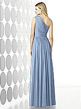 Rear View Thumbnail - Cloudy Silver After Six Shimmer Bridesmaid Dress 6728LS
