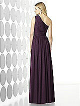 Rear View Thumbnail - Aubergine Silver After Six Shimmer Bridesmaid Dress 6728LS