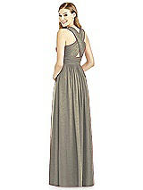 Rear View Thumbnail - Mocha Gold After Six Shimmer Bridesmaid Dress 6752LS