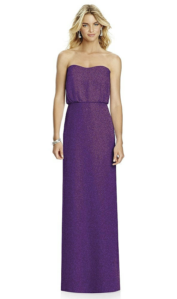 Front View - Majestic Gold After Six Shimmer Bridesmaid Dress 6761LS