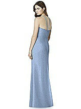 Rear View Thumbnail - Cloudy Silver After Six Shimmer Bridesmaid Dress 6762LS