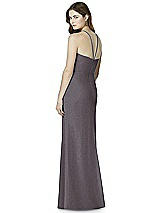 Rear View Thumbnail - Stormy Silver After Six Shimmer Bridesmaid Dress 6762LS