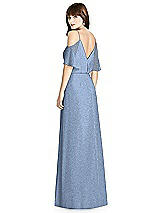 Rear View Thumbnail - Cloudy Silver After Six Shimmer Bridesmaid Dress 6781LS