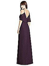 Rear View Thumbnail - Aubergine Silver After Six Shimmer Bridesmaid Dress 6781LS
