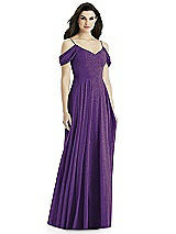 Rear View Thumbnail - Majestic Gold Studio Design Shimmer Bridesmaid Dress 4525LS
