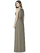 Rear View Thumbnail - Mocha Gold Bella Bridesmaids Shimmer Dress BB100LS