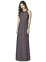 Front View Thumbnail - Stormy Silver Bella Bridesmaids Shimmer Dress BB100LS