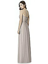 Rear View Thumbnail - Taupe Silver Bella Bridesmaids Shimmer Dress BB101LS